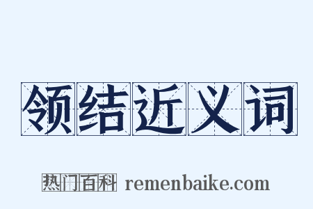 领结近义词是什么意思的图片